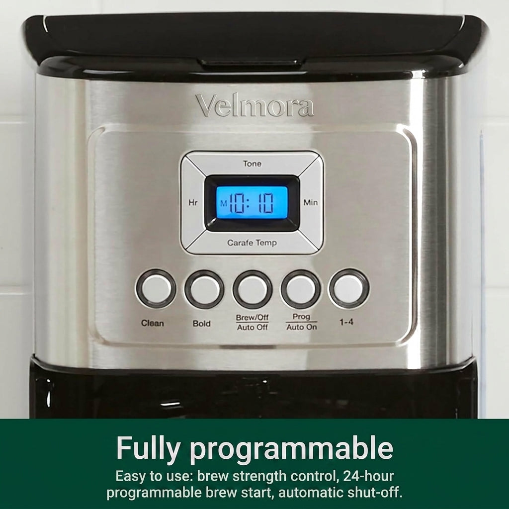 Velmora Programmable Drip Coffee Maker 14-Cup